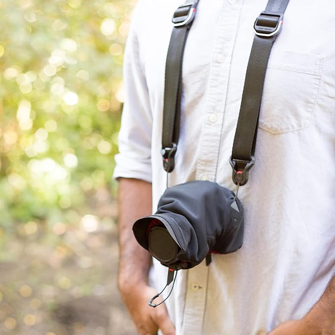 Peak Design Shell Camera Rain Cover, Medium, Weatherproof Rain Cover for DSLR Camera, Stretchy Neoprene Fabric, Waterproof Membrane, Works with Capture Clip and Peak Design Straps, Protects from Dust