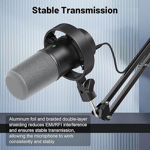 USB A/C to Type C Microphone Cable Cord Compatible with Fifine AmpliGame A6V/ A6T/ AM8/ K688/ A8, HyperX SoloCast, QuadCast 2/S/2 S, Logitech G Yeti GX, TONOR TC30, Elgato Wave 3, Wave Neo Mic 10Ft