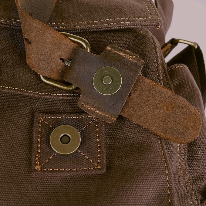 Men's Lightweight Vintage Waterproof Canvas DSLR SLR Shockproof Camera Shoulder Messenger Bag Sling Bag