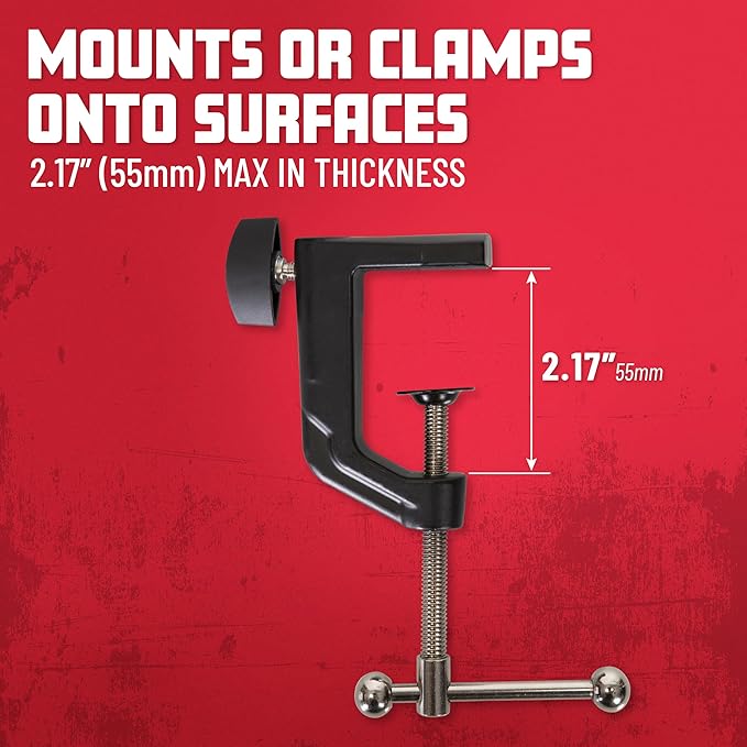 Gator Frameworks Deluxe Spring-loaded Desk-Mounted Microphone Boom Arm for Broadcasts, Podcasts, Content Creation, Live Streaming, & Similar Applications (GFWMICBCBM1000)
