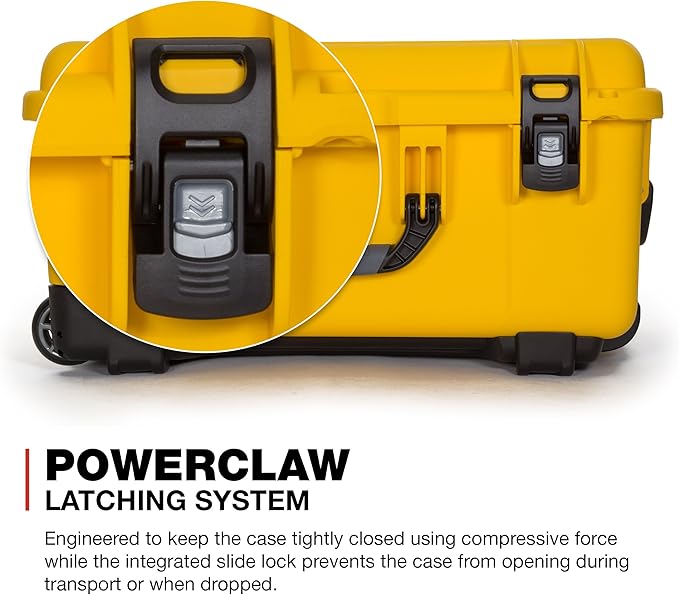 NANUK 950 Waterproof Hard Case with Wheels and Foam Insert - Yellow