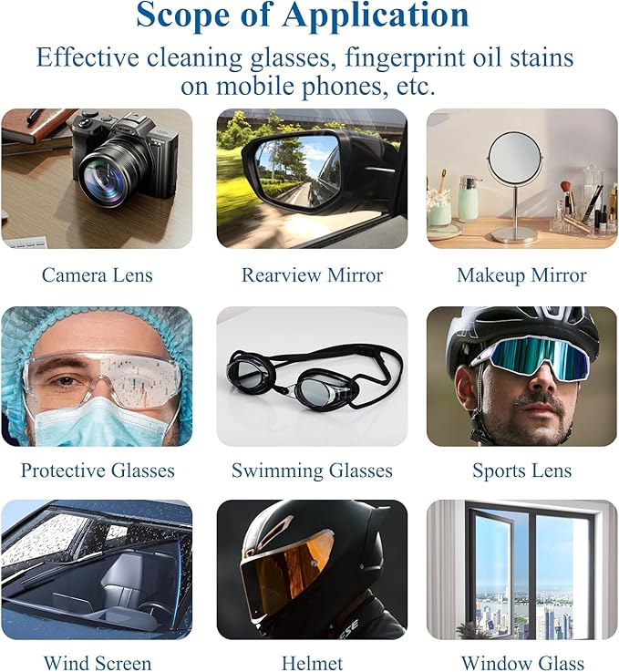 Icepac Lens Wipes for Eyeglasses - 220 Pre-Moistened Individual Wrapped Eye Glasses Cleaning Wipes | Glasses Cleaner Safely Cleans Glasses, Sunglasses, Phone Screen, Electronics & Camera Lens