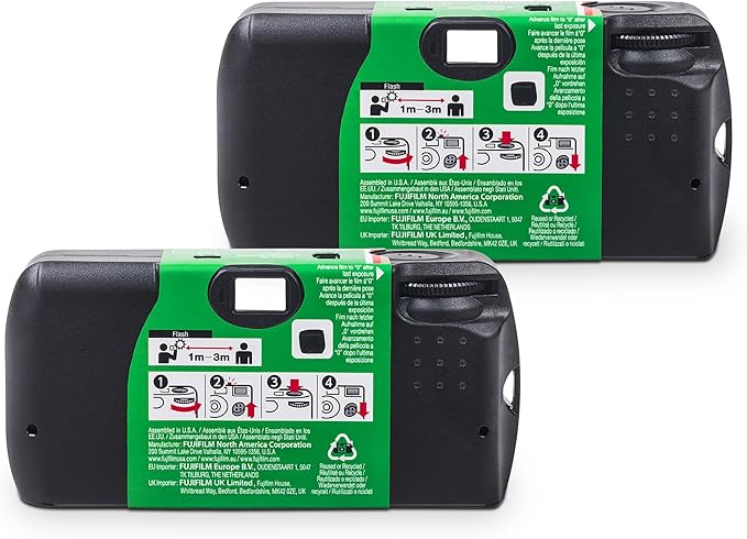 Fujifilm QuickSnap Flash 400 One-Time-Use Camera - 2 Pack