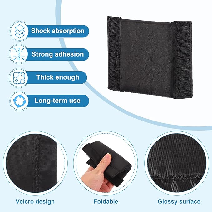 PATIKIL Camera Bag Divider, 3Pcs 4.72"x3.54"x0.31" Shockproof Camera Bag Inserts Separator Pad Protective Lens for Nikon Camera DSLR Protect Bag Organizer Universal Divider Cushion, Black