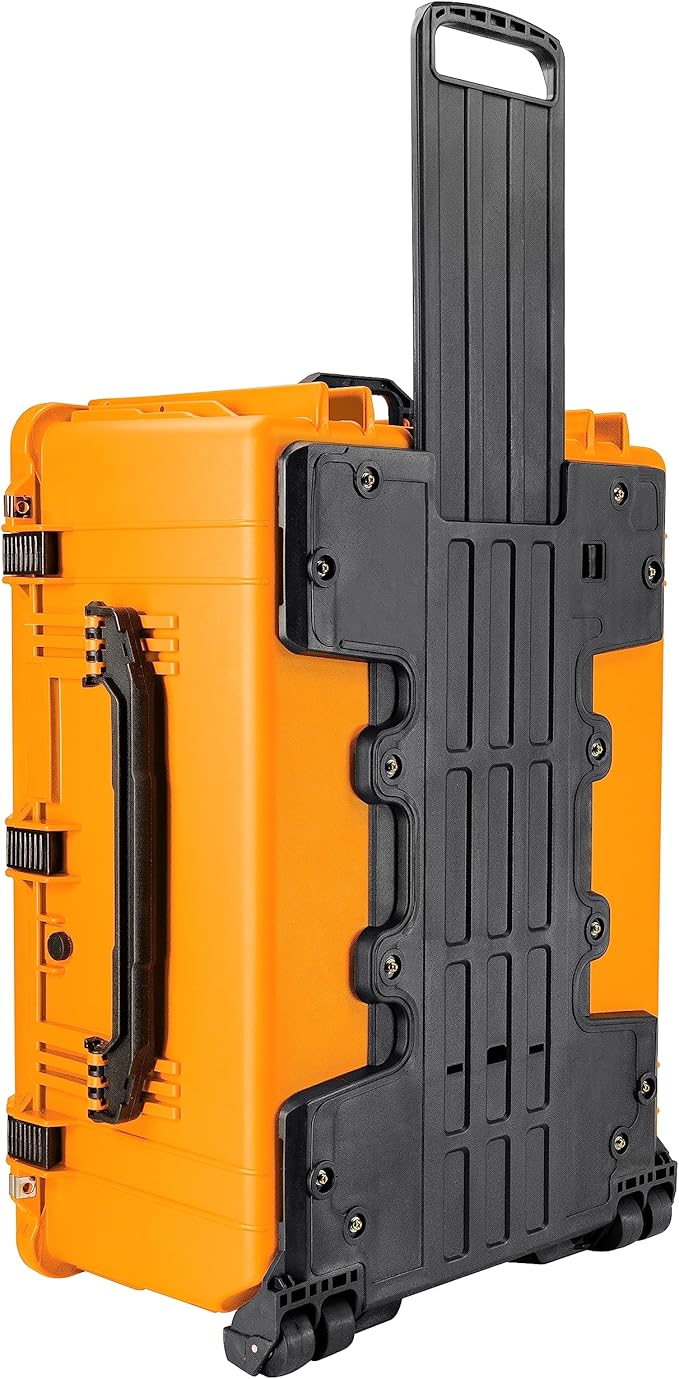 Eylar 31.5" X-Large Protective Roller Hard Case for Cameras, Drones, Tools, and AV Equipment with IP67 Waterproof, Shock Resistant, and Customizable Foam Inserts (Yellow)