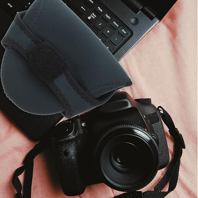 BRIGHTFUFU Large Soft DSLR Camera Sleeve Insert Pouch for Backpack Storage Neoprene Protective Camera Bag and Mirrorless Photography Equipment