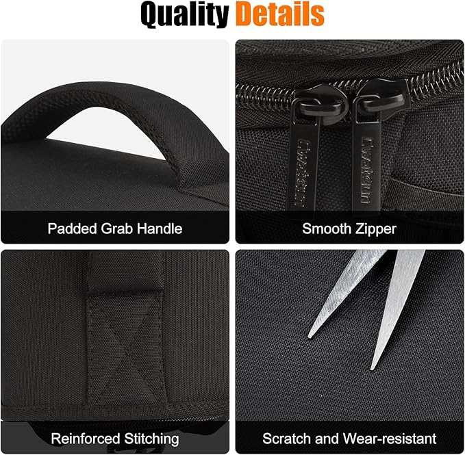 Cwatcun Small Camera Sling Bag Crossbody Camera Shoulder Case, Waterproof Travel Photography Messenger Bag for Canon, Nikon, Sony, Fuji DSLR/SLR/Mirrorless Cameras, Lens and Accessories