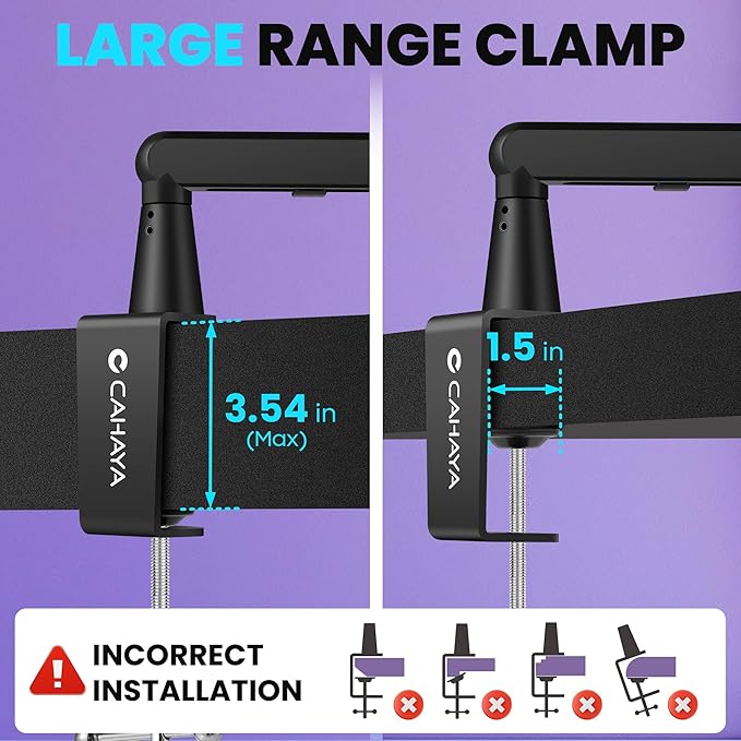 CAHAYA Mic Stand Boom Arm - Low Profile Adjustable Microphone Arm Stand with 3.5" Extension Pole Desk Clamp Screw Adapter for Streaming Gaming Compatible with Blue Yeti Shure SM58 SM48 Fifine K669B