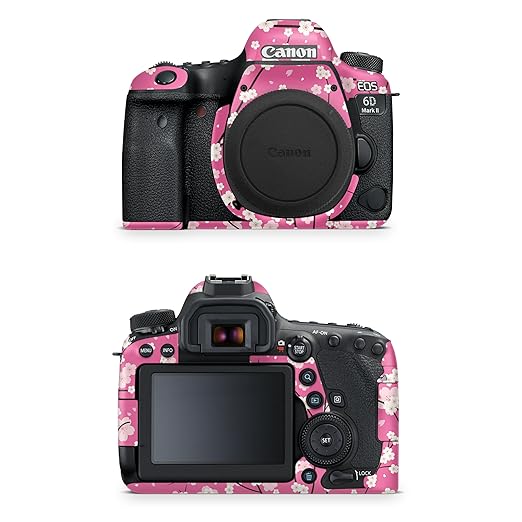 Camera Skin Compatible with Canon EOS 6D Mark II Camera (2017) - Sakura Pink - Premium 3M Vinyl Protective Wrap Decal Cover - Easy to Apply | Crafted in The USA by MightySkins