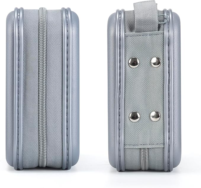 alavisxf xx 48 Capacity Hard Plastic DVD Case Portable Zipper CD Case Holder Large Storage Disc Wallet Bag for Car Home Travel (Grey)
