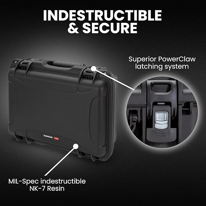 NANUK 925 Pro Photo Kit – Waterproof Travel Camera Hard Case with Padded Dividers & Lid Organizer, 18.7” x 14.8” x 7”, Dustproof & Impact-Resistant Airline Carry-On Approved – Black