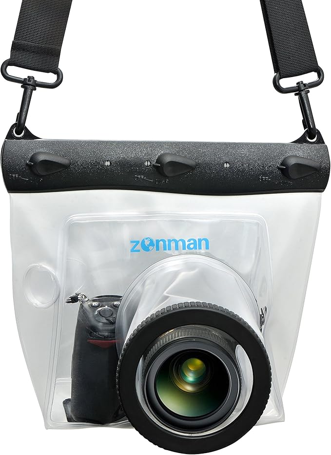 ZONMAN DSLR Camera Univeral Waterproof Underwater Housing Case Pouch Bag for Canon Nikon Sony Pentax Brand Digital SLR Cameras
