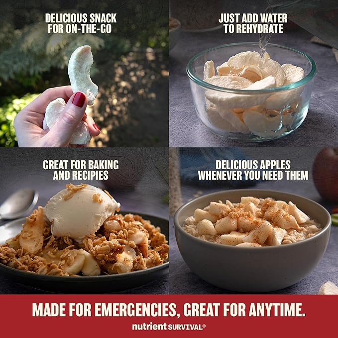 Freeze-Dried Apples – Premium Sliced | #10 Can | 25-Year Shelf Life | Clean Emergency Food Storage