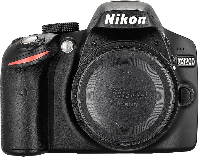 Nikon D3200 24.2MP DSLR Camera Kit with 18-55mm VR Zoom Lens – Full HD 1080p Video Capture, Fast 11-Point Autofocus System + 72" Tripod + 128GB Memory Card + Camera Bag + LED Light + More