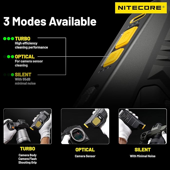 NITECORE BB21 Electronic Photography Air Blower Camera Cleaning Kit with NITECORE Tag