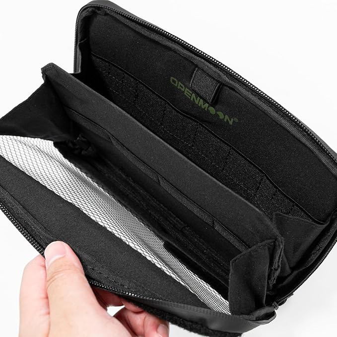 OPENMOON Translucent Storage Electronics & Camera Accessory Pouch - Cable Organizer Gear Accessories Pouch Travel Camera Essentials - M Thin Version