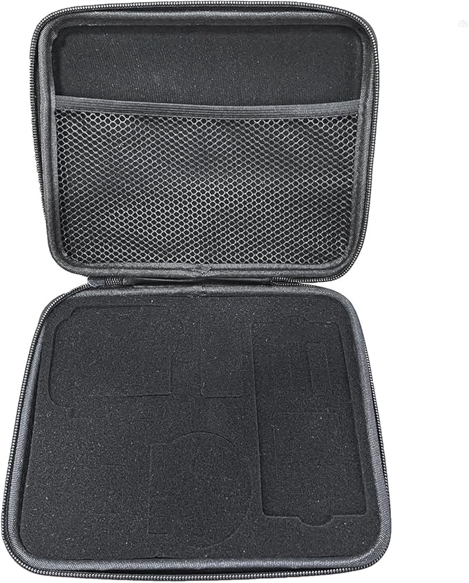 Large Capacity Nylon Vlog Storage Bag for DJI OSMO Action 6 Camera,Charging Compartment,Battery and Expansion Parts Shock-absorbing Anti-scratches Protective Carrying Case with Velvet+Foam Lining