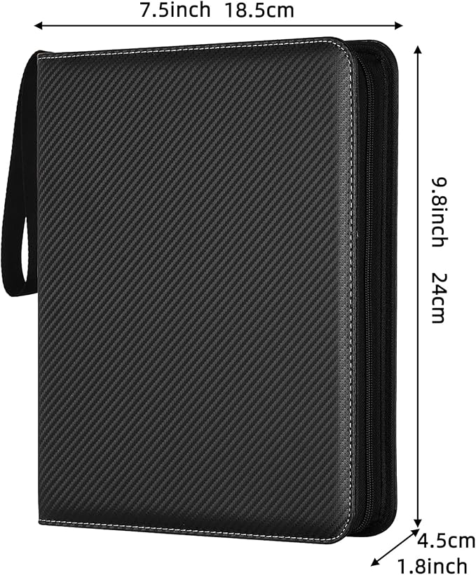 Acid-Free Archival Film Storage Box with 3-Ring Binder, Compatible with 135/35mm/120/4x5/8x10 Negative Pages, Dustproof Protector for Film Sleeves & Negatives