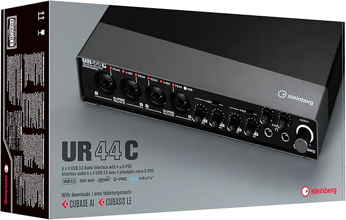 Steinberg UR44C 6x4 USB 3.0 Audio Interface with Cubase AI and Cubasis LE