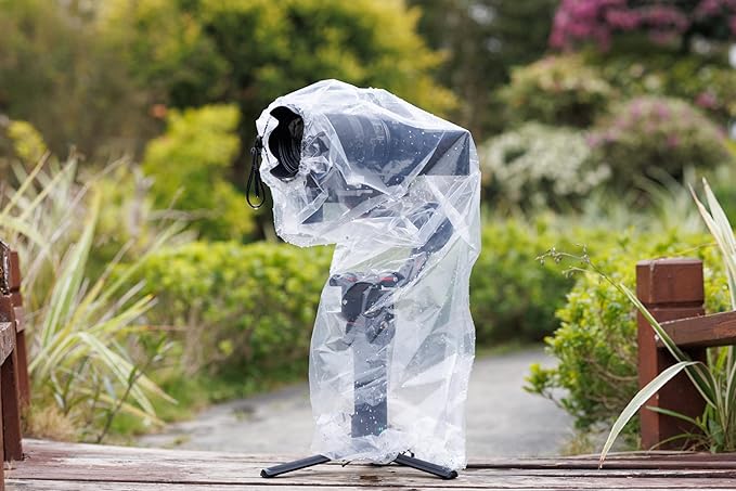 2 Pcs Camera Rain Coat for DSLR Cameras & Stabilizer, Clear Gimbal Stabilizer Rain Cover for DJI RS 4 Pro RS4 RS 3 Mini Pro,RSC 2,RS 2,Ronin-SC S, Weebill 3S,Crane 4 M 3S 2S Plus, Rain & Dust Sleeve