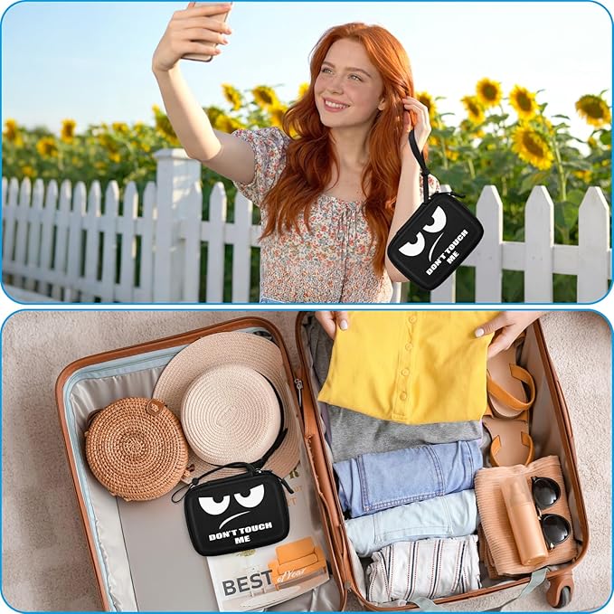 FINTIE Portable Case Compatible with Fujifilm Instax Mini Link 3 2 1 Smartphone Printer, Hard EVA Carrying Bag For Instax Mini Liplay/EVO Instant Camera, Dont Touch