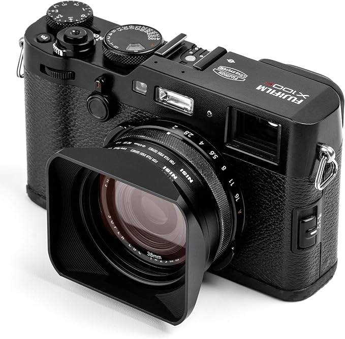 NiSi - Black Adapter Hood Kit for Fujifilm X100 Series - Lens Protection for Fuji X100 Cameras (X100, X100S, X100F, X100T, X100V, X100VI) - Durable Design, Nano Coating and Enhanced UV Filter Features