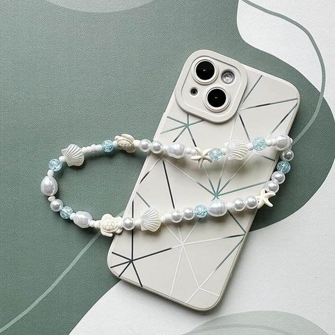 Beaded Camera Wrist Strap Cute Digital Camera Charm Lanyard Phone Charms Strap Beaded Camera Chain for Phone Bag Keychain