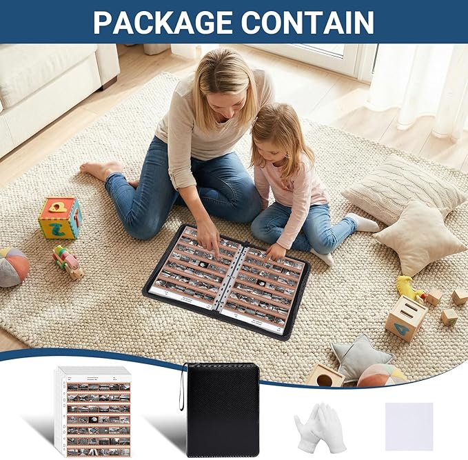 35mm Film Holder 135-7, Pack of 30 Acid Free Film Negative Sleeves & Acid Free Film Negative Storage Kit