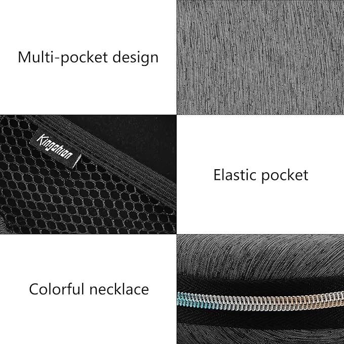 Kingshion Mini Shaver Carry Case, Small Electronic Organizer Travel Case, Portable Travel Men Carrying Small Storage Pouch Zipper Bag for Electric Shavers