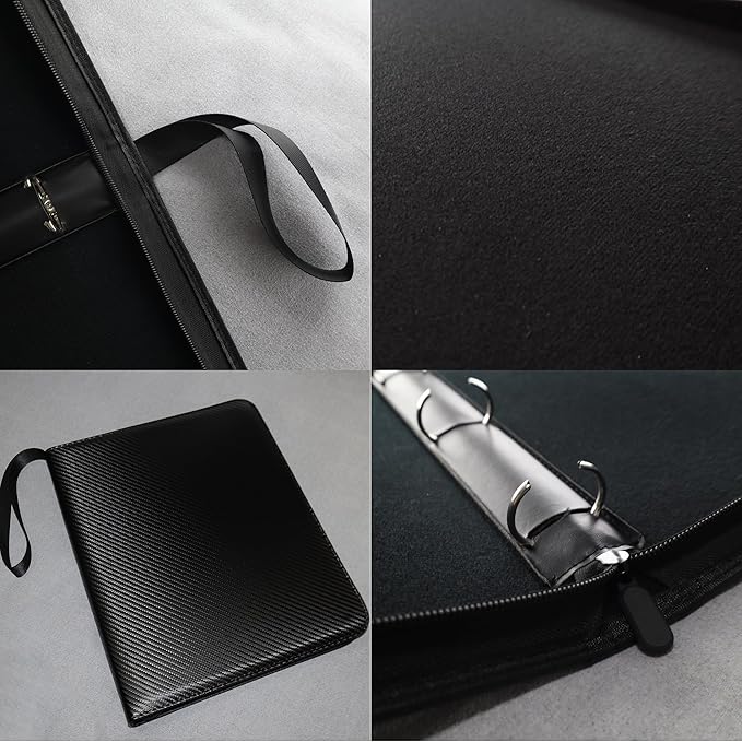 Acid-Free Archival Film Storage Box with 3-Ring Binder, Compatible with 135/35mm/120/4x5/8x10 Negative Pages, Dustproof Protector for Film Sleeves & Negatives