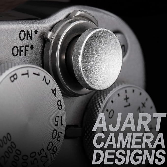 Soft Shutter Release Button (2 Pack/Silver) High-end Concave Camera Shutter Button