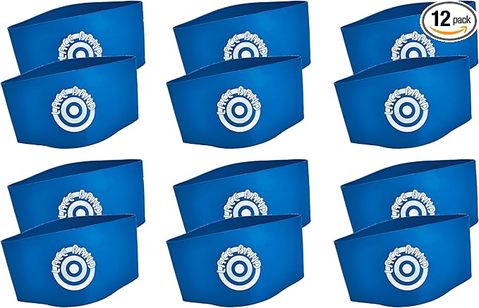 Unique Sports 12 Hot Spots Lace Bands Blue Soccer Shoe Lace Cover (6 Pair)