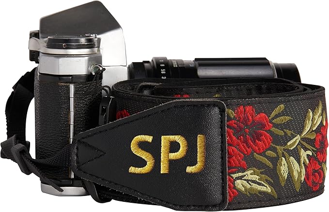 Art Tribute Camera Strap for All DSLR and Mirrorless Cameras. Add Your Name Or Initials Make It a Personalized Gift
