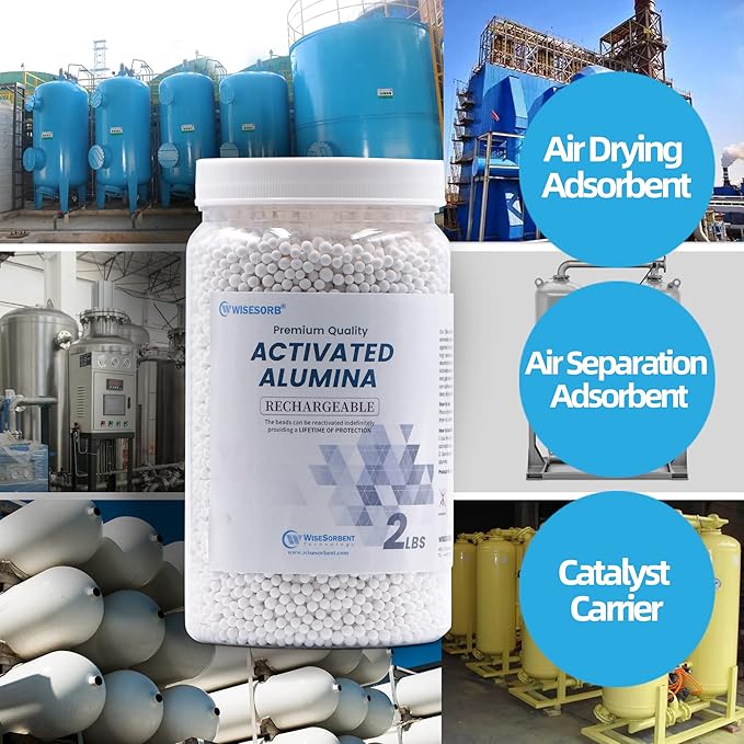 6 LBS Activated Alumina, Alumina Desiccant Great for Filament Drying, Reusable Dessicant Dehumidifiers Desiccant Moisture Absorber Prevent Wet Filament