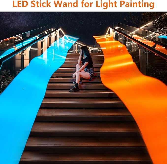 VILTROX 58cm 20W RGB Light Stick,1920LM 2500K~8500K TLCI≥97 LED Photographye Tube Light, Phone Control RGB Photo Lamp for YouTube, TikTok, Game Streaming, Party Bar (K60)