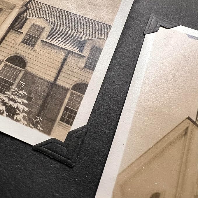 Books By Hand BBHM215PS Self-Adhesive Photo Corners, Acid-Free, Archival Quality. 0.5 Inch. Pack of 252. Black.