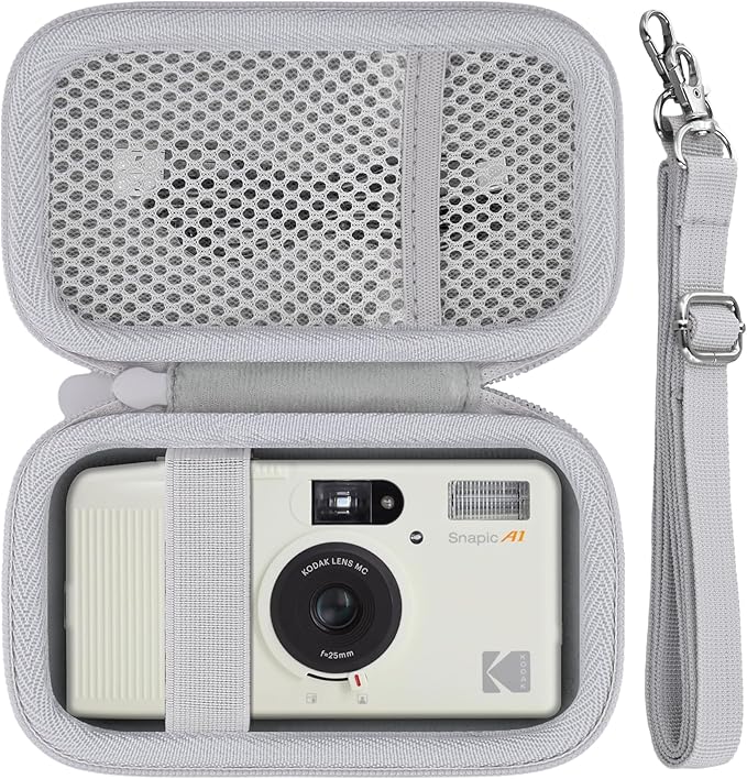 Camera Case for KODAK EKTAR H35/H35N/KODAK Snapic A1 Frame Film Camera,Carrying Case Holder for KODAK EKTAR H35/H35N/Kodak Snapic A1 Frame Film Camera and Accessories(White Case)