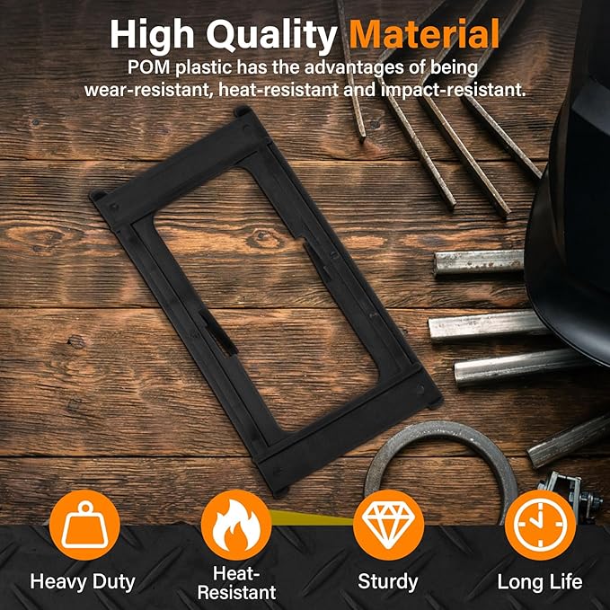 9101-H5 Retaining Spring for Honeywell Fibre-Metal 2 X 4.25 Firm Helmets, Welding Hood Lens Retention System for Pipeliner or Sugar Scoop Welding Helmet Replacement Part (Plastic)