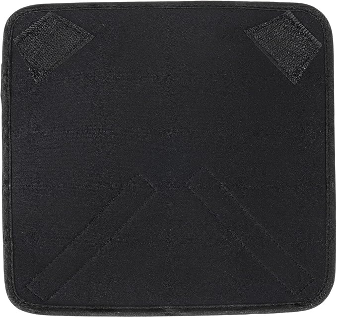 PATIKIL Camera Protective Wrap, 14"x14" Lens Wrap Cloth with Thick Protective Neoprene, Lens Pouch Bag with Hook and Loop for Lens,SLR, Black Grey