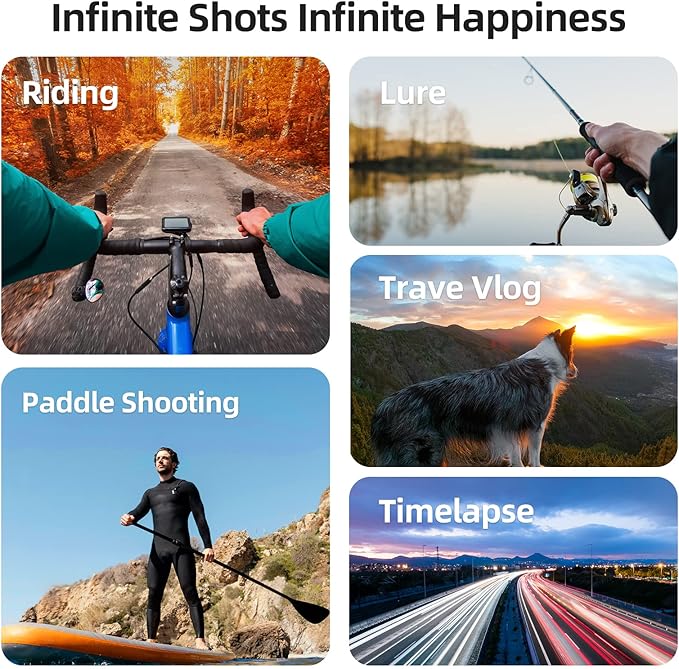 TELESIN Magnetic Chest Mount with Neck Strap, 360 POV Invisible Selfie Necklace Mounting Accessories for GoPro Max Mini Hero 11 10 9 8 7 Insta360 DJI Action iPhone Android