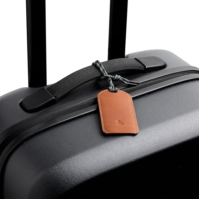 Bellroy Luggage Tag (Leather Luggage Tag with Personalizable Insert Card and Durable Construction) - Caramel