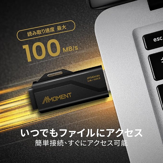 MMOMENT MU G03 256GB Flash Drive USB 3.2 (USB 3.1/ USB3.0) USB Flash Drive, Read Speed up to 100MB/s Thumb Drive Memory Stick