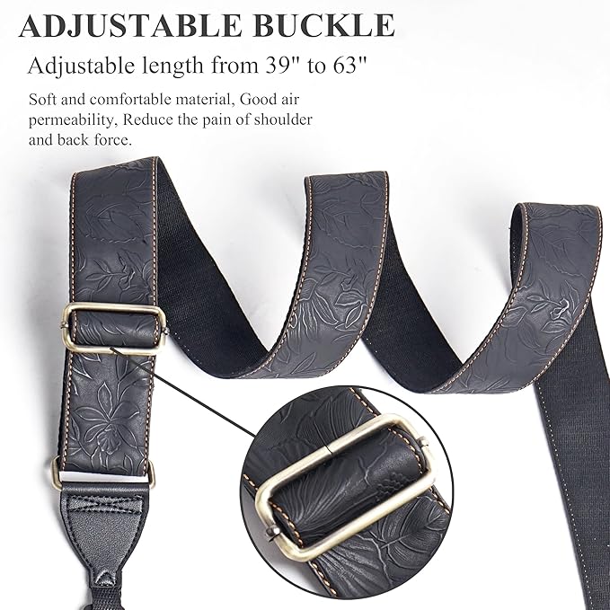 QIELIZI Lifestyle Camera Strap,Vintage Adjustable Vintage Neck & Shoulder Strap for All DSLR Cameras