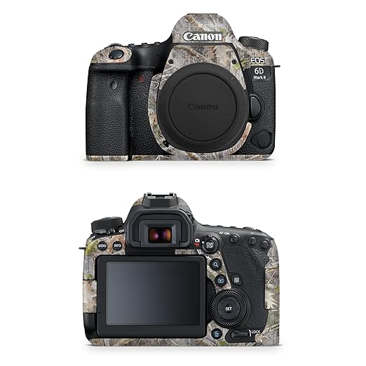 Carbon Fiber Camera Skin Compatible with Canon EOS 6D Mark II Camera (2017) - Kanati - Premium 3M Vinyl Protective Wrap Decal Cover - Easy to Apply | Crafted in The USA by MightySkins
