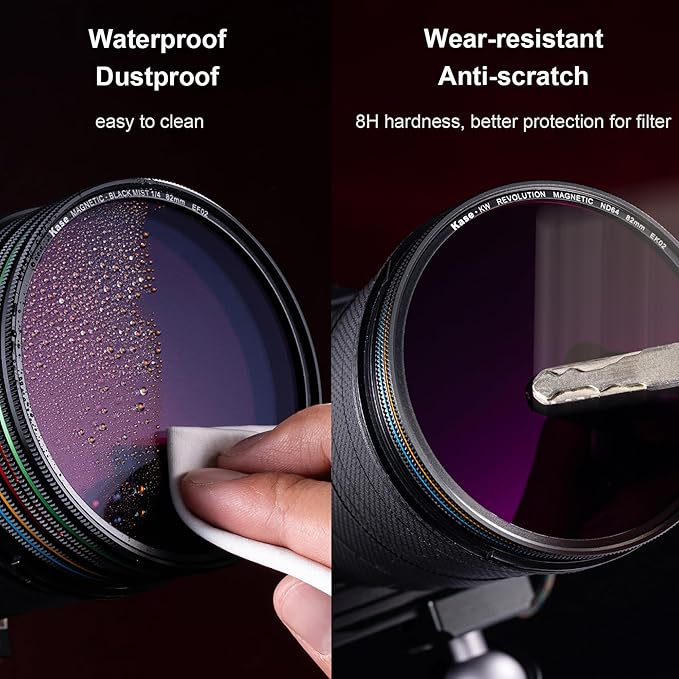 Kase 112mm Wolverine Revolution Plus Magnetic Filters Pro Kit for Nikon Z 14-24mm f/2.8 S Lens, Includes CPL ND1000 Soft GND0.9 Lens Cap & Filter Bag, Shockproof Optical Glass & & Color Coded Rings