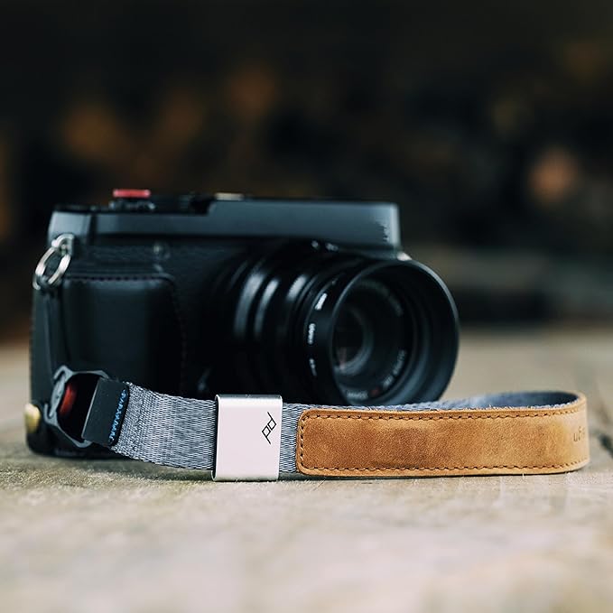 Peak Design Cuff Camera Wrist Strap, Compatible with DSLR, Compact and Point-and-Shoot Cameras, Low Profile, Quick Release
