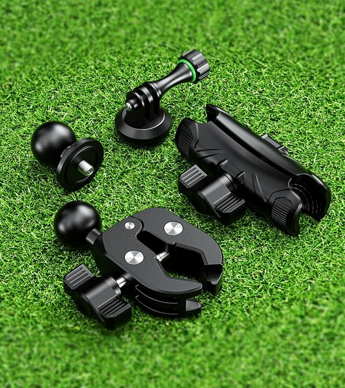 BRCOVAN Super Clamp Camera Mount with 1'' Ball Head 3.54'' Magic Arm, with 1/4"-20 Screw Tripod Mount Adapter, for Action Camera, Camcorder, Monitor, LED Lights and More