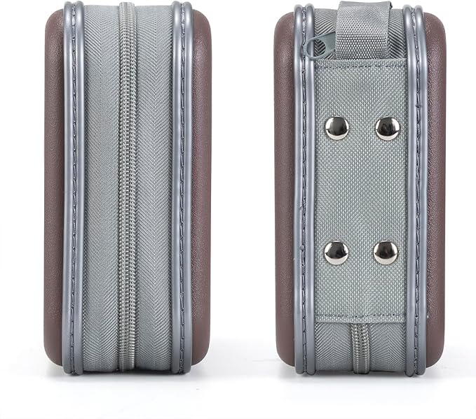 alavisxf xx 48 Capacity Hard Plastic DVD Case Portable Zipper CD Case Holder Large Storage Disc Wallet Bag for Car Home Travel (Coffee)