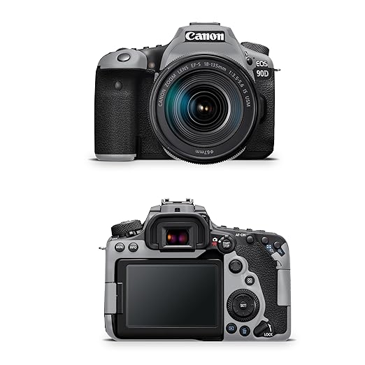 Camera Skin Compatible with Canon EOS 90D Camera (2019) - Solid Gray - Premium 3M Vinyl Protective Wrap Decal Cover - Easy to Apply | Crafted in The USA by MightySkins