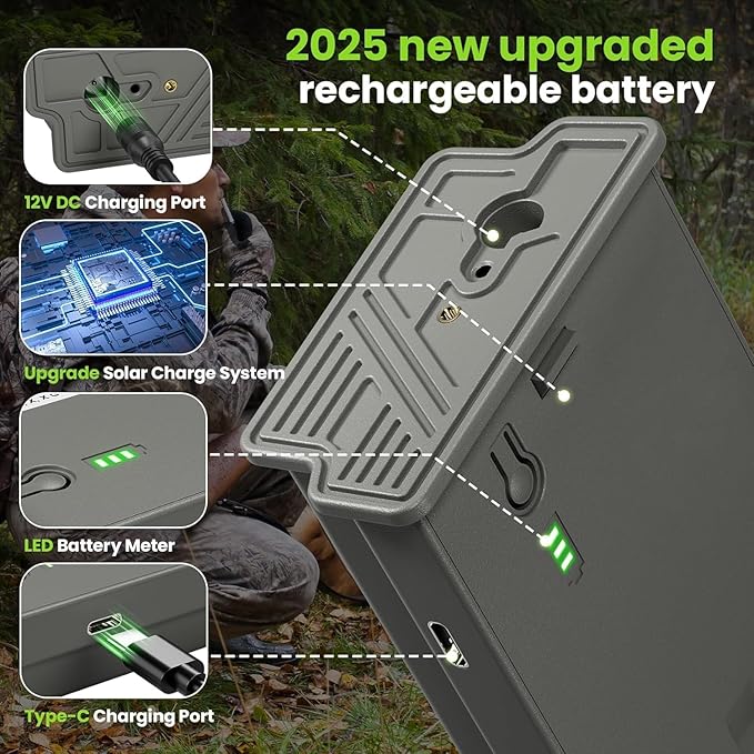 New Reveal Camera Battery Pack Compatible with Camera Reveal Ultra, X Gen 3.0, Pro 3.0, X, X Pro, X Gen 2.0, XB, SK Replacement Rechargeable Extend Battery Upgraded 2.0